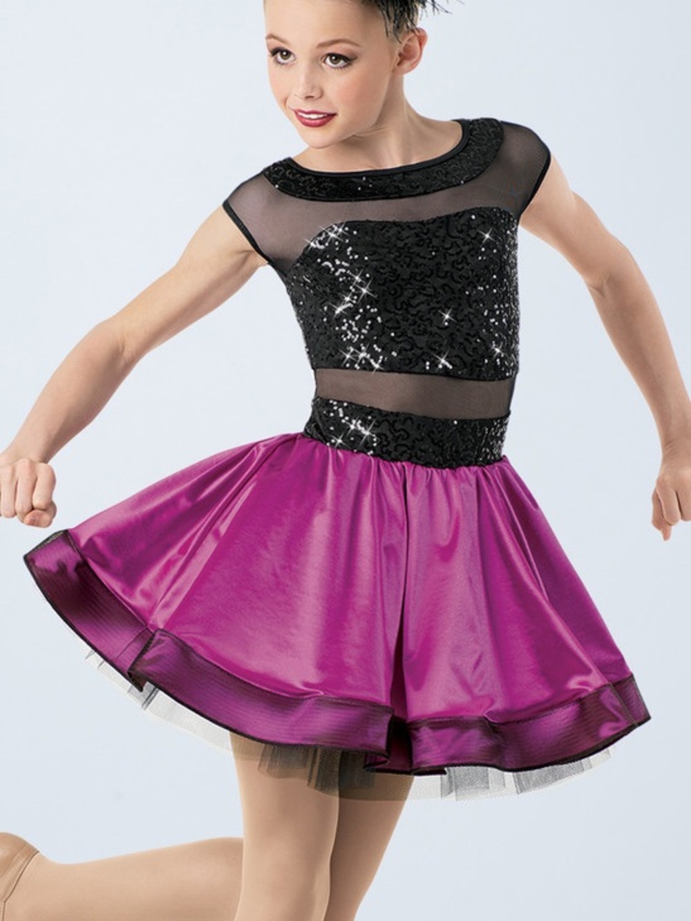 Weissman Pink & Black Tutu Dance Costume